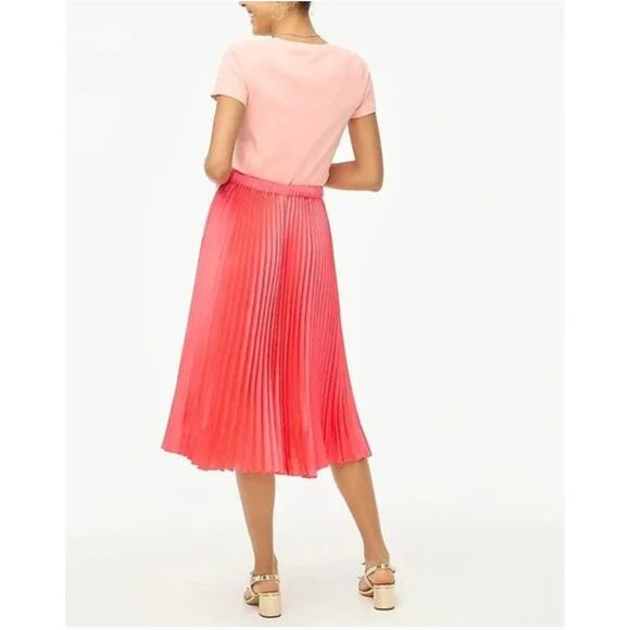 J. CREW Pink Pleated Midi Skirt // 12 - Picture 9 of 9